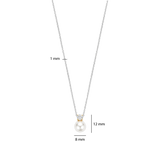 Zirconia Pearl Necklace
