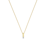 Zirconia Bar Necklace