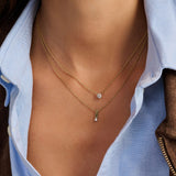 Zirconia Bar Necklace