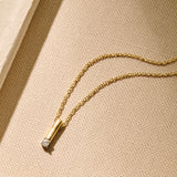 Zirconia Bar Necklace