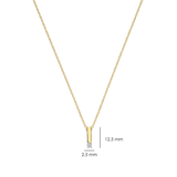 Zirconia Bar Necklace