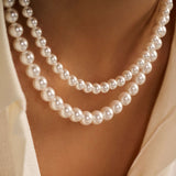 Double Pearl Necklace
