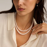 Double Pearl Necklace