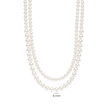 Double Pearl Necklace