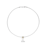Round Silver Pearl Necklace