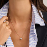 Round Zirconia Necklace