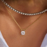Chain Zirconia Necklace