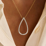 Classic Soft Oval Necklace Gold Vermeil