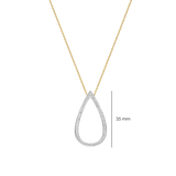Classic Soft Oval Necklace Gold Vermeil