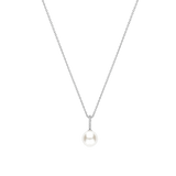 Icon Pearl Necklace Silver