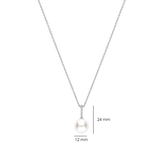 Icon Pearl Necklace Silver