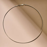 Round Silver necklace