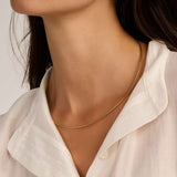 Round Gold Vermeil Necklace