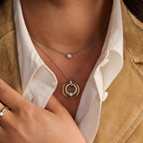 Classic Round Zirconia Necklace