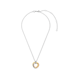 Tricolor Twisted Circle Necklace