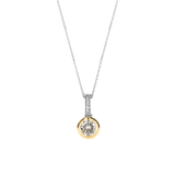 Classic Round Zirconia Necklace with pendant