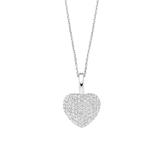 Zirconia Heart Necklace with pendant