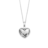 Zirconia Heart Necklace with pendant