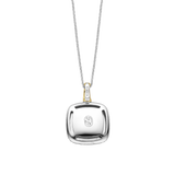Zirconia Cushion Necklace with pendant