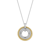 Structure Circle Necklace with pendant