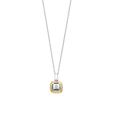 Grey Zirconia Cushion Necklace with pendant