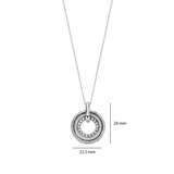 Structure Circle Necklace - M model