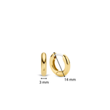 Classic Small Hoops Gold 14mm