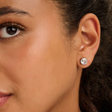 Classic Zirconia Earstuds 8mm