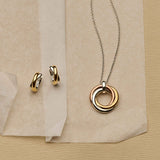 Bicolor Crossover Hoops
