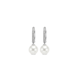 Zirconia Pearl Hoops