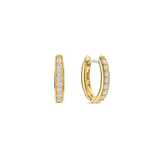 Tennis Small Oval Hoops 11mm