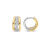 Vintage Zirconia Chain Hoops