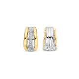 Vintage Zirconia Chain Hoops