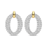 Classic Soft Oval Zirconia Earrings