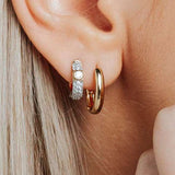 Zirconia Hoops with stone