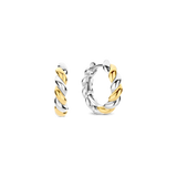 Bicolor Twisted Hoops