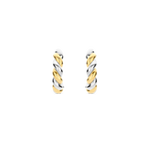 Bicolor Twisted Hoops