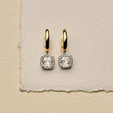 Classic Square Zirconia Hoops