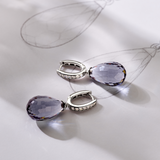 Drop Earrings with Luxury stone