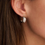 Stardust Zirconia Layered Earrings