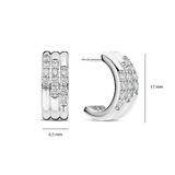 Stardust Zirconia Layered Earrings