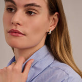 Stardust Zirconia Layered Earrings