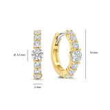 Tennis Hoops with stone