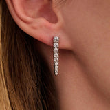 Long Zirconia Earrings 23,5mm