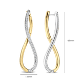 Organic Open Zirconia Earrings 45mm