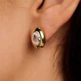 Oval Sparkle Earrings