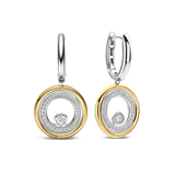 Zirconia Double Circle Hoops