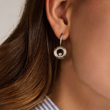 Zirconia Double Circle Hoops