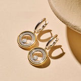 Zirconia Double Circle Hoops