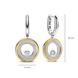 Zirconia Double Circle Hoops